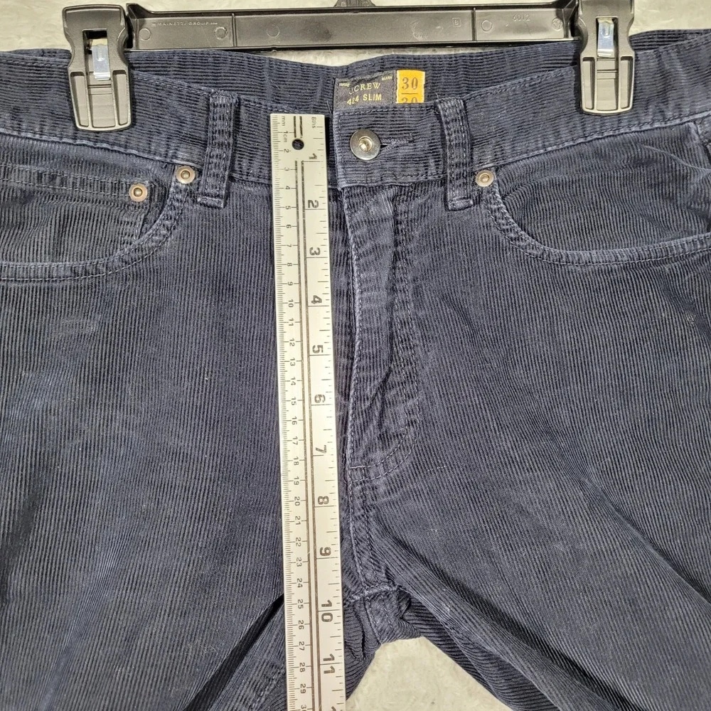 J.Crew 484 Slim Mens 30x30 Navy‎ Blue Corduroy Pants